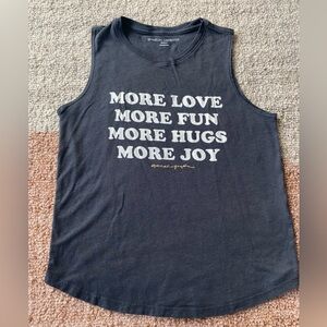 Spiritual Gangster tank top more love fun hugs joy Small